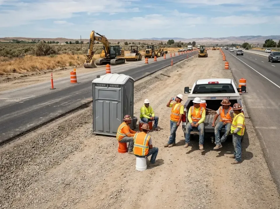 highway-road-construction-crew-007 — frequently asked questions, Porta Potty and Restroom Rentals in Lowell, AR
